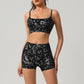Wholesale Women's Printed Sports Bra + athletic Shorts