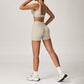 Triangle Cup Sports Bra + Butt-Lifting Shorts 2-Piece Set