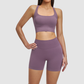 Wholesale women's racerback solid color vest+high | Wonderxfans bulk activewear
