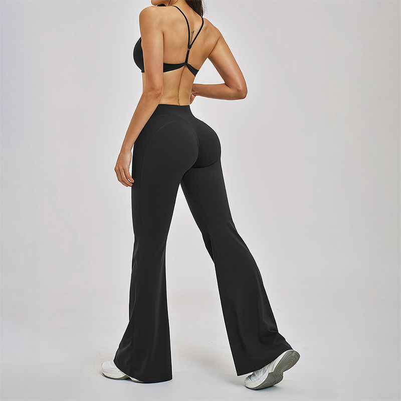 Naked and beautiful back bra+high waisted Legging 2-piece set