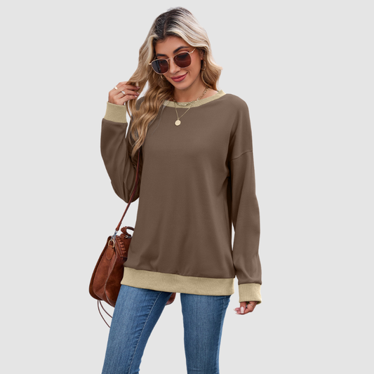 Wholesale Crew Neck Loose Top Long | Wonderxfans bulk activewear