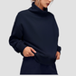 Wholesale Women's Mock Neck Casual Long-Sleeved Sweatshirt