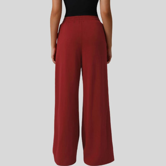 Wholesale High-waisted drawstring wide-leg sweatpants | Wonderxfans bulk activewear
