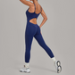 Wholesale Women's Sleeveless Crop Top Back Zip Yoga Bodysuit