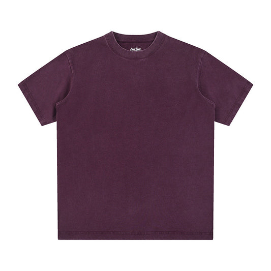 Vintage Fitness Round neck Short Sleeved T-shirts