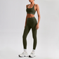 Wholesale Naked-Feel Sports Bra & High-Waist Biker Shorts Set – Quick-Dry Yoga 2-Piece set