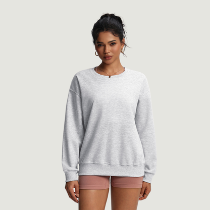 Wholesale crew neck t-shirts, loose-fitting women's sweatshirts