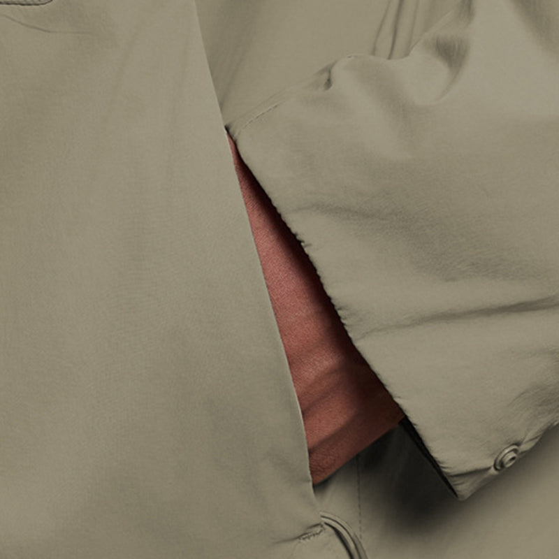 Classic lapel windproof warm jacket