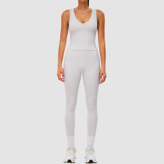Wholesale quick-drying breathable sports tank top+leggings | Wonderxfans bulk activewear