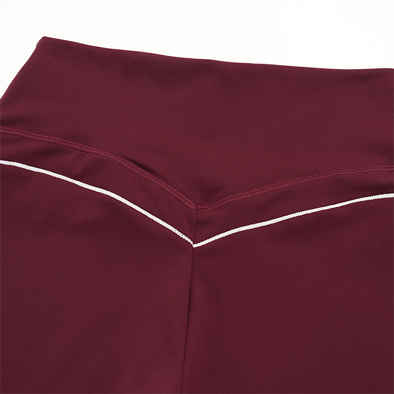 Wholesale Women's Brushed Yoga Shorts – Colorblock Tummy Control Butt Lift