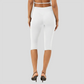 Wholesale High-Waist Color-Block Racerback Sports Bra & Biker Shorts Set – Sculpting Yoga 2-Piece