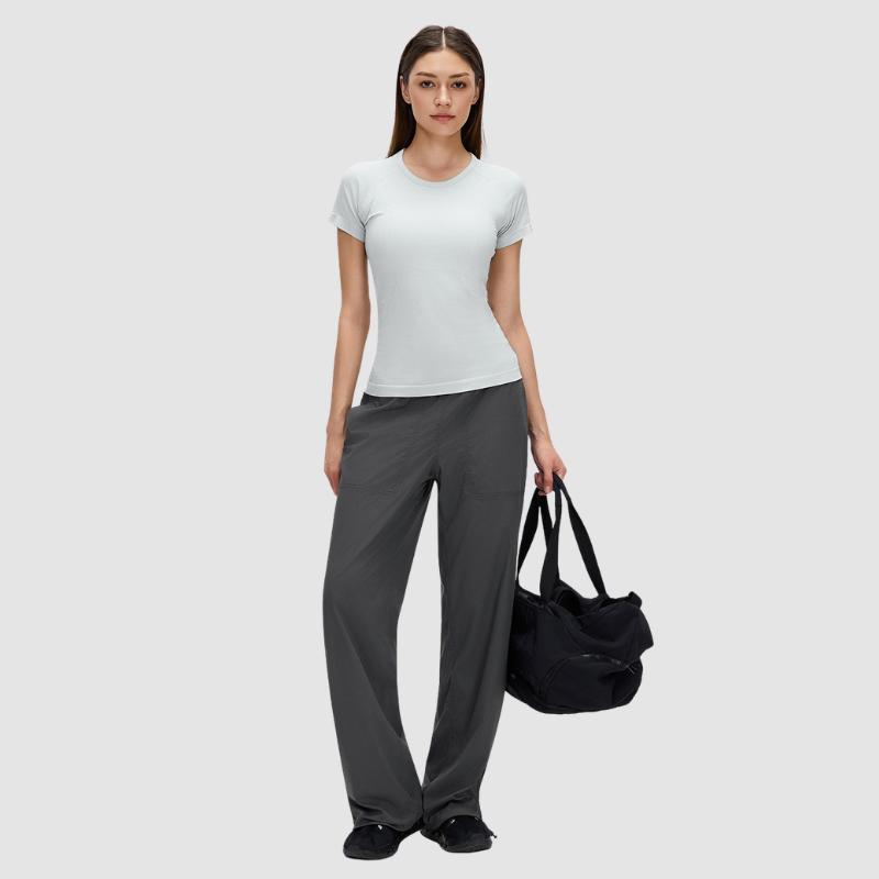 Wholesale straight leg ankle loose casual pants