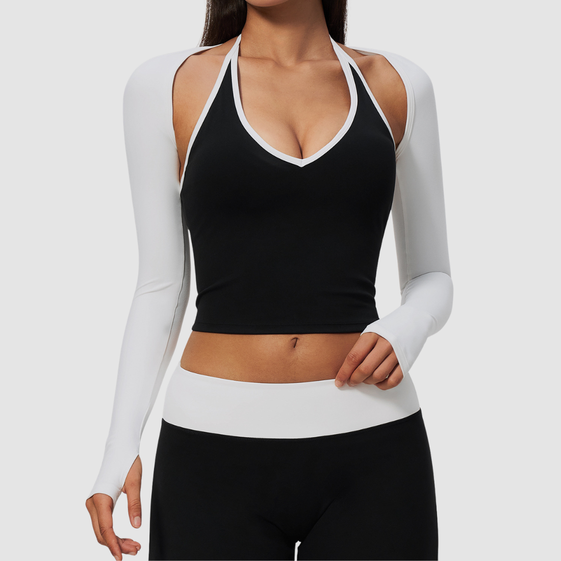 Wholesale Women’s Open-Back Yoga Shrug – Quick-Dry Long Sleeve
