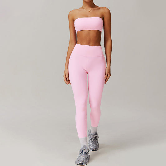 Wholesale Nude tube top with sports | Wonderxfans bulk activewear