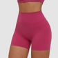 Wholesale solid color high-waisted tight shorts