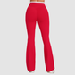 Wholesale cross waistline Flare Yoga Pants | Wonderxfans bulk activewear