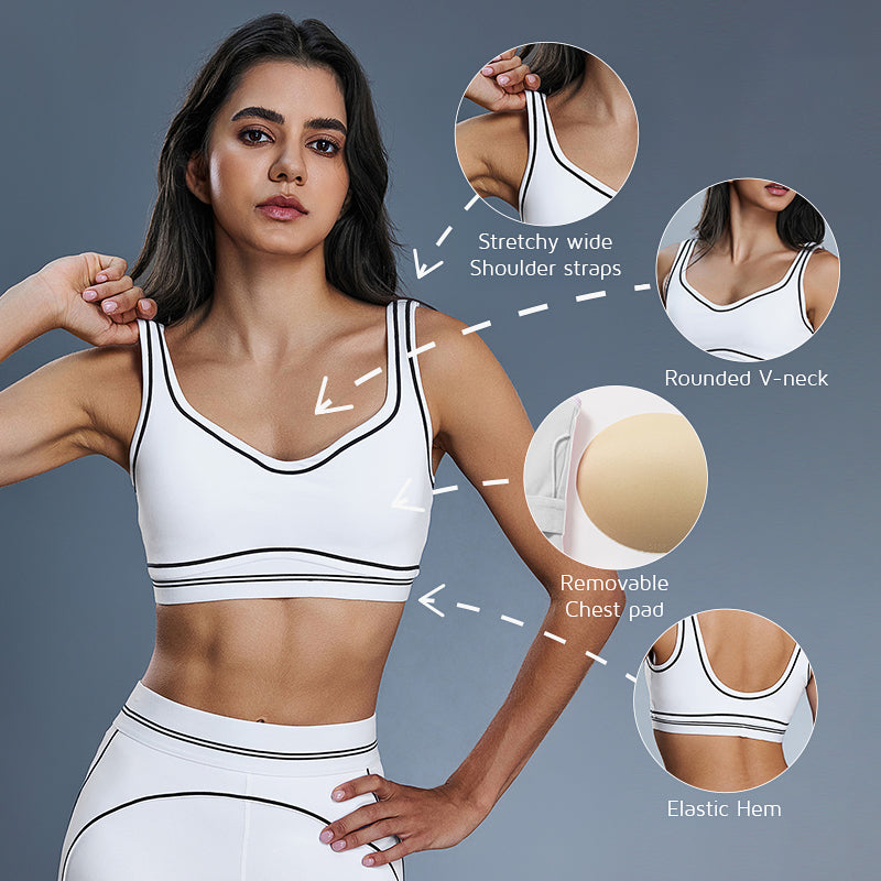 Wholesale contrasting color sports bra