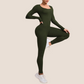 Women's long-sleeve yoga jumpsuit