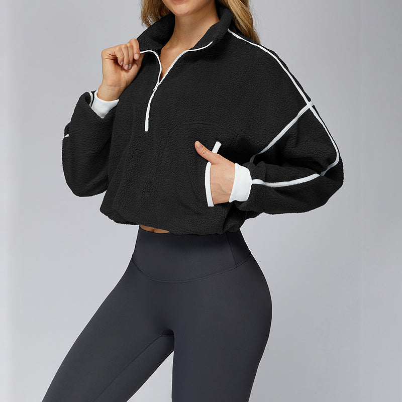 Stand collar windproof sports jacket