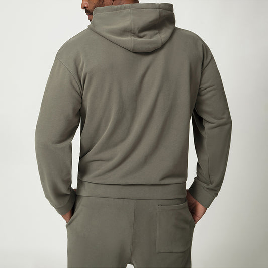 Wholesale Men's zipper front Hooded Fitness | Wonderxfans bulk activewear