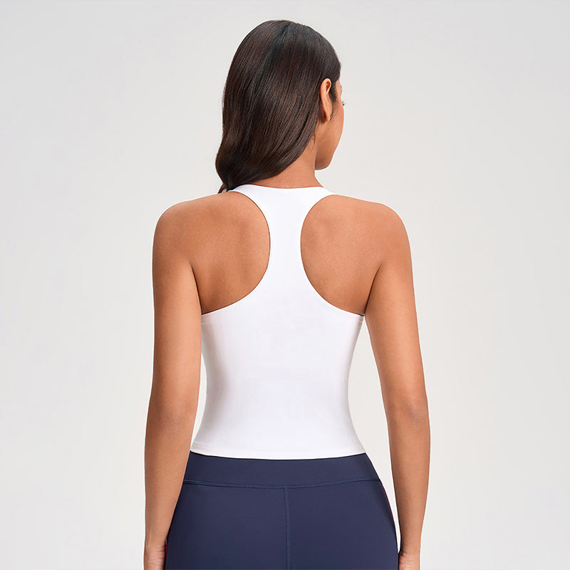 Wholesale solid color I-shaped back tank top