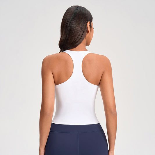 Wholesale solid color I-shaped back tank | Wonderxfans bulk activewear