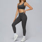 Cross-back sports bra+Hip-lifting leggings 2-PIECE SET