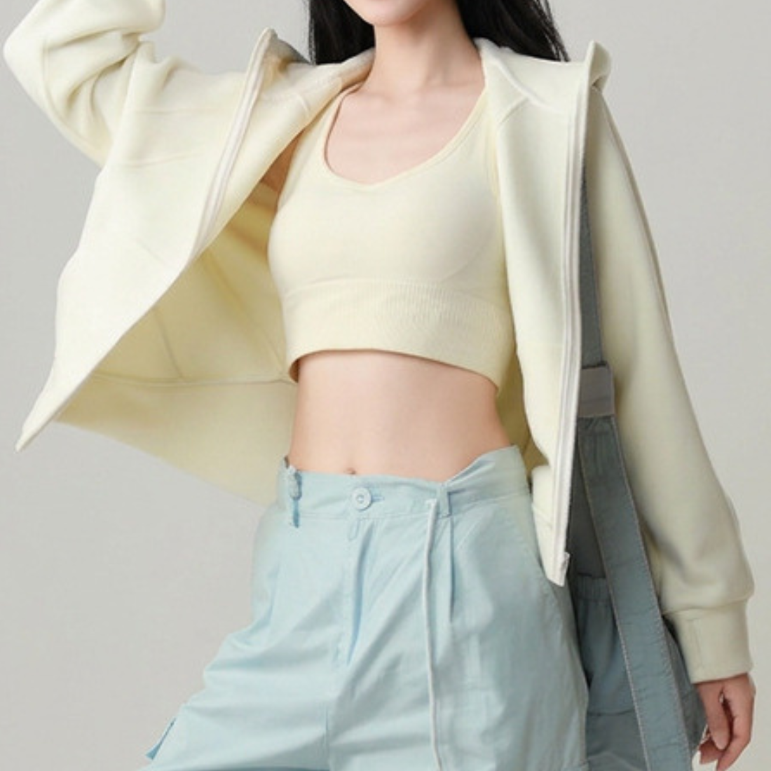 Women's Activewear Hooded Fleece Sports Jacket Hoodie