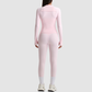 Women's Activewear Zip-up Long-Sleeve Jacket & Straight-Leg Pants Yoga Set