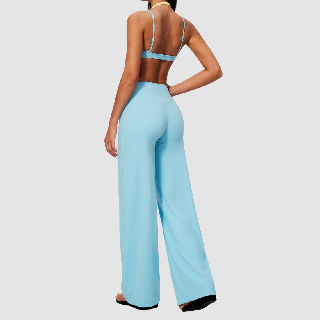 Wholesale Women’s Sports Bra & Wide-Leg Yoga Pants Set