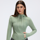 Wholesale mesh hooded yoga jacket