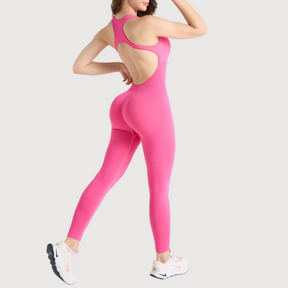 Roupa de ioga sem costura acolchoada feminina