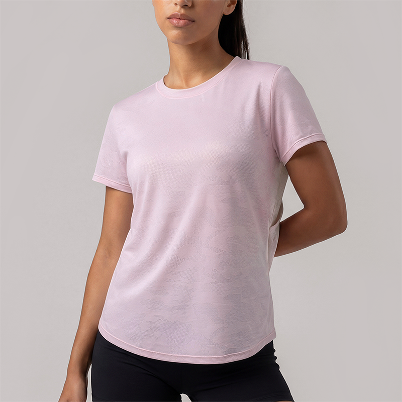 Wholesale Women's short sleeve tee quick dry running gym top