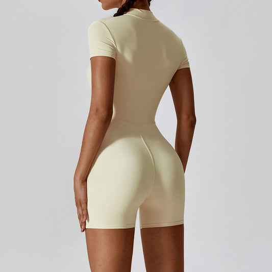 Wholesale Zippered short sleeves solid color | Wonderxfans bulk activewear