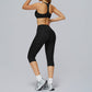 Sports bra+Mid-length leggings 2-piece set