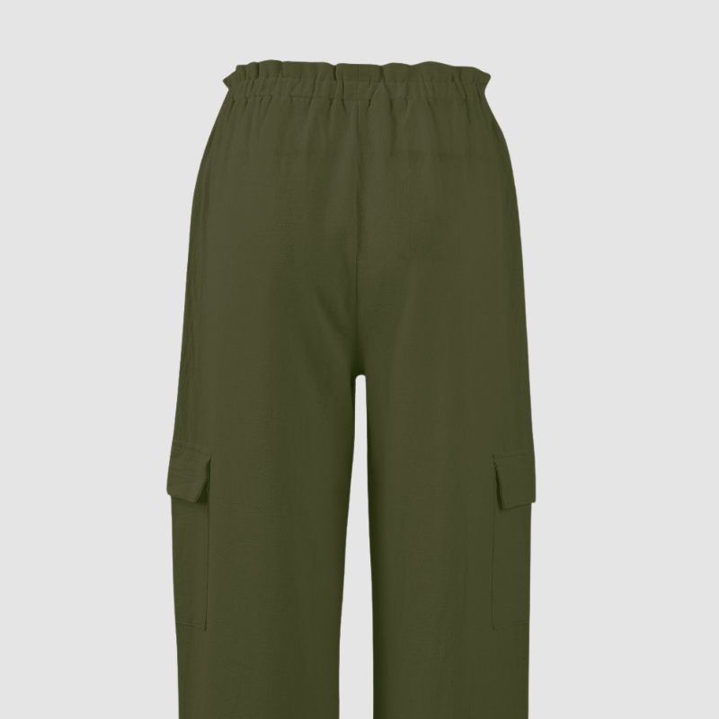 Wholesale Loose Drawstring Cargo Wide-Leg Pants