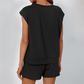 Wholesale Women's Relaxed Round Neck Short Sleeve Two-Piece Set