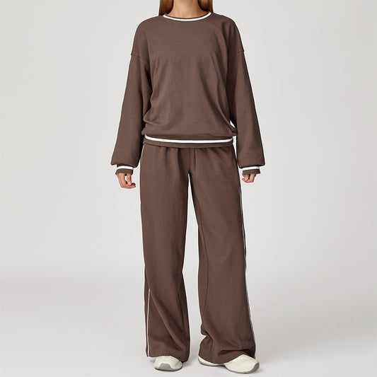 Wholesale Contrasting Color long sleeve Sweatshirt | Wonderxfans bulk activewear