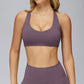 Racer-back casual sports bra