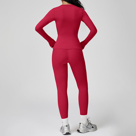 Wholesale round neck long sleeve top | Wonderxfans bulk activewear