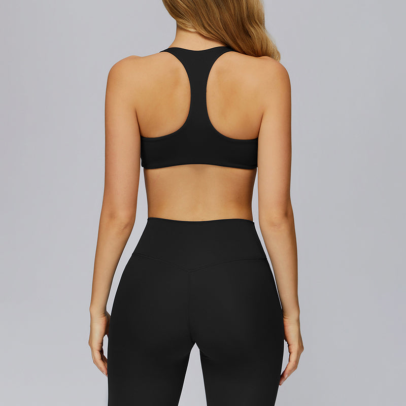 Racer-back casual sports bra