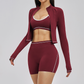 Zippered tight quick drying sports jacket