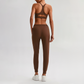 Wholesale Naked-Feel Open-Back Sports Bra & High-Waist Jogger Pants Set – Sculpting Yoga 2-Piece