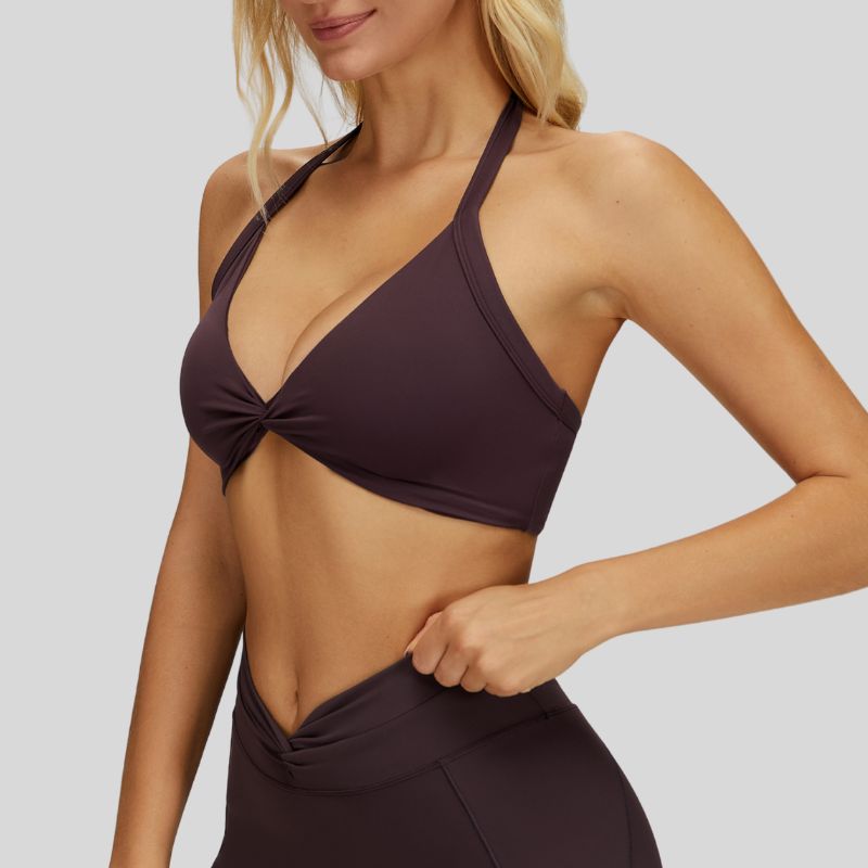Removable padding sports bra