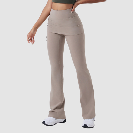 Wholesale Flared pants with side pleats | Wonderxfans bulk activewear