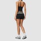Wholesale Women’s Polka-Dot Racerback Tank & Shorts Yoga Set