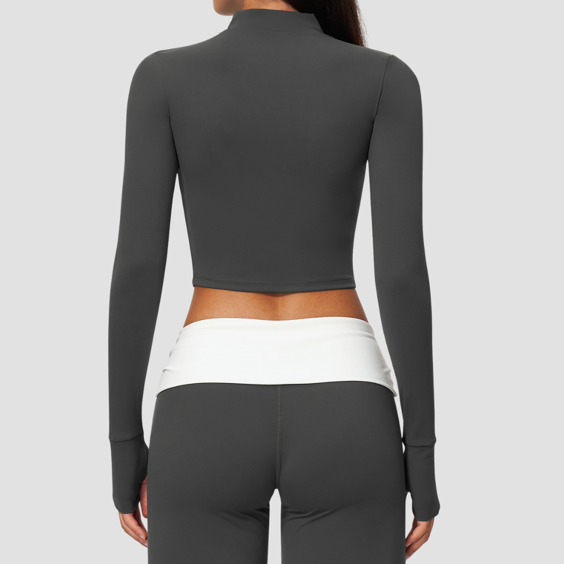 Wholesale Women’s Cropped Stand-Collar Pilates Jacket