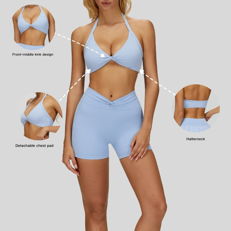 Removable padding sports bra