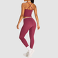 Wholesale Women's Color Block Racerback Sports Bra & High-Waist Leggings Set – Naked Feel Yoga Gym Activewear