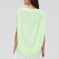 Wholesale Thin Loose Short-Sleeve T-Shirt Yoga Cover-Up